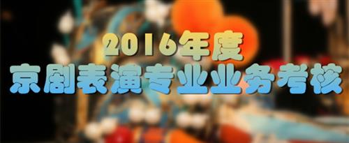 啊啊男女视频国家京剧院2016年度京剧表演专业业务考...